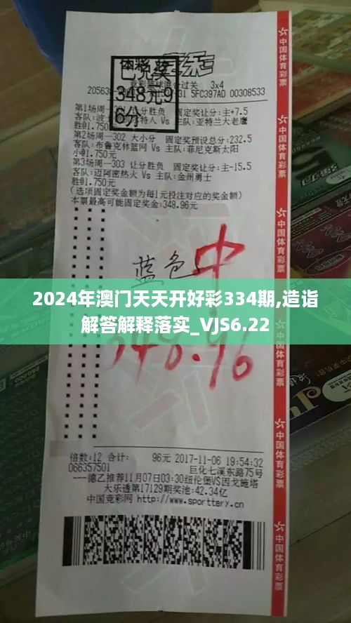 2024年澳门天天开好彩334期,造诣解答解释落实_VJS6.22