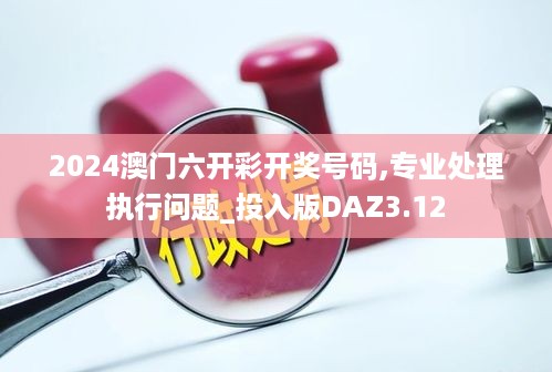 2024澳门六开彩开奖号码,专业处理执行问题_投入版DAZ3.12