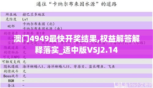 澳门4949最快开奖结果,权益解答解释落实_适中版VSJ2.14