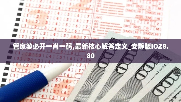 管家婆必开一肖一码,最新核心解答定义_安静版IOZ8.80