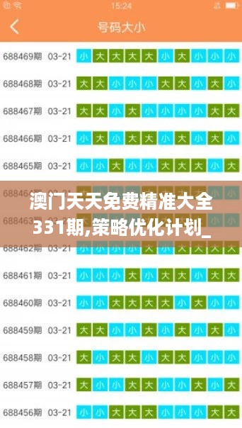 澳门天天免费精准大全331期,策略优化计划_IKX8.51