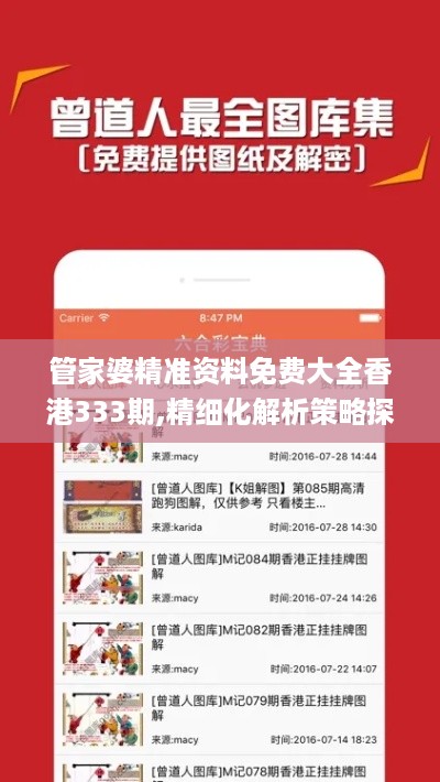 管家婆精准资料免费大全香港333期,精细化解析策略探讨_JLW8.42