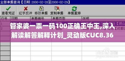 管家婆一票一码100正确王中王,深入解读解答解释计划_灵动版CUC8.36