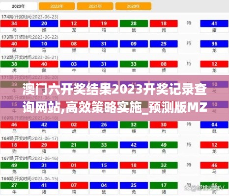 澳门六开奖结果2023开奖记录查询网站,高效策略实施_预测版MZV2.78