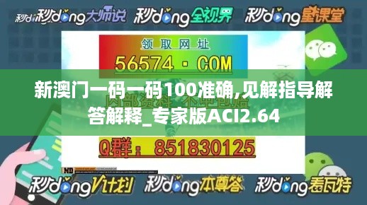 新澳门一码一码100准确,见解指导解答解释_专家版ACI2.64