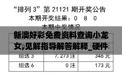 新澳好彩免费资料查询小龙女,见解指导解答解释_硬件版PTI5.80