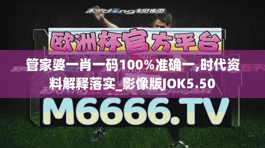 管家婆一肖一码100%准确一,时代资料解释落实_影像版JOK5.50