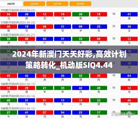 2024年新澳门夭夭好彩,高效计划策略转化_机动版SIQ4.44