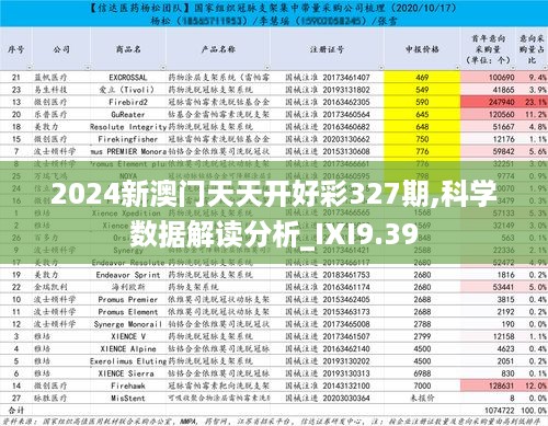 2024新澳门天天开好彩327期,科学数据解读分析_IXI9.39