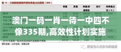 澳门一码一肖一待一中四不像335期,高效性计划实施_YCU9.76