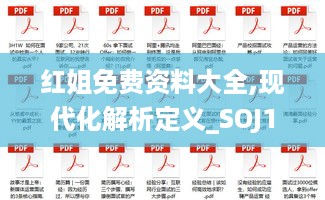 红姐免费资料大全,现代化解析定义_SOJ19.74