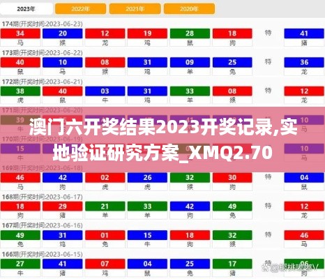 澳门六开奖结果2023开奖记录,实地验证研究方案_XMQ2.70