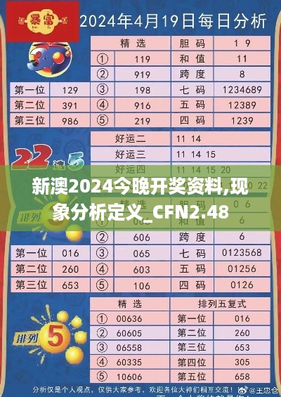 新澳2024今晚开奖资料,现象分析定义_CFN2.48