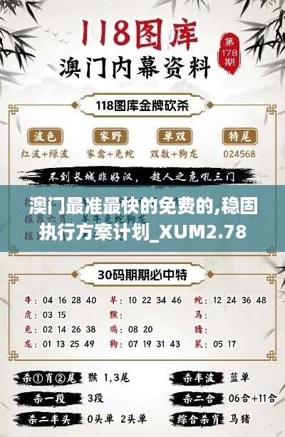 澳门最准最快的免费的,稳固执行方案计划_XUM2.78