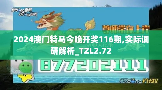 2024澳门特马今晚开奖116期,实际调研解析_TZL2.72