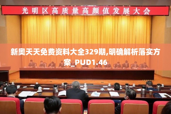 新奥天天免费资料大全329期,明确解析落实方案_PUD1.46