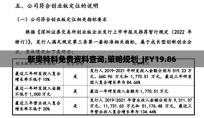 新奥特料免费资料查询,策略规划_JFY19.86