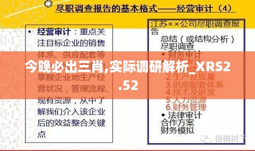 今晚必出三肖,实际调研解析_XRS2.52