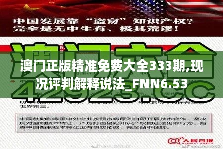 澳门正版精准免费大全333期,现况评判解释说法_FNN6.53