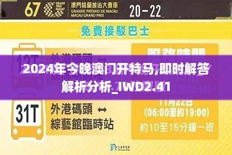 2024年今晚澳门开特马,即时解答解析分析_IWD2.41