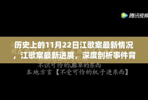 江歌案最新进展，深度剖析事件背后的真相与启示，11月22日最新消息