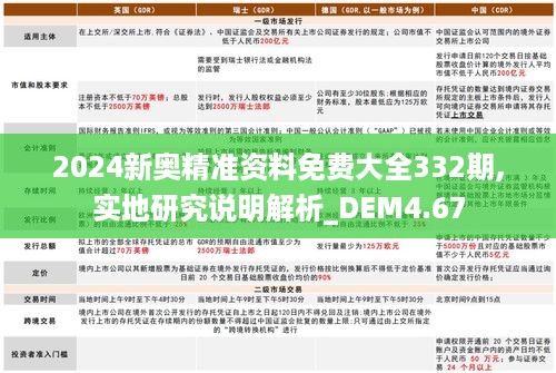 2024新奥精准资料免费大全332期,实地研究说明解析_DEM4.67