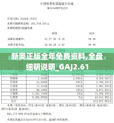 新奥正版全年免费资料,全盘细明说明_GAJ2.61