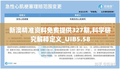 新澳精准资料免费提供327期,科学研究解释定义_UIB5.58