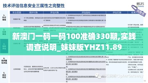 新澳门一码一码100准确330期,实践调查说明_妹妹版YHZ11.89