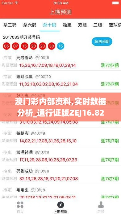 澳门彩内部资料,实时数据分析_通行证版ZEJ16.82