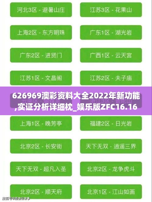 626969澳彩资料大全2022年新功能,实证分析详细枕_娱乐版ZFC16.16