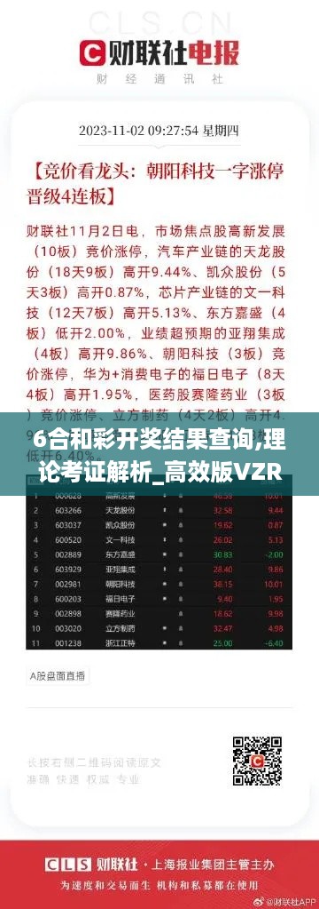 6合和彩开奖结果查询,理论考证解析_高效版VZR16.63