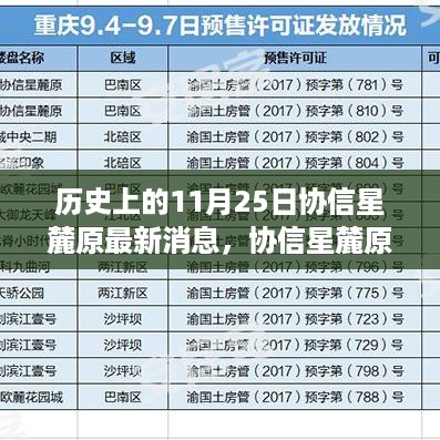 协信星麓原全方位深度解析与最新动态，历史视角与最新消息速递