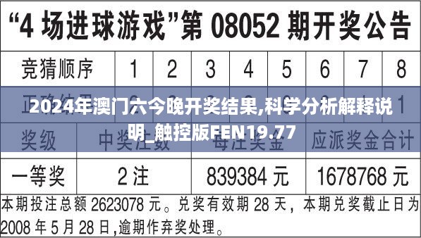 2024年澳门六今晚开奖结果,科学分析解释说明_触控版FEN19.77