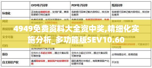 4949免费资料大全资中奖,精细化实施分析_多功能版SEV10.60