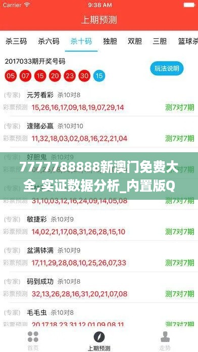 7777788888新澳门免费大全,实证数据分析_内置版QYY10.89