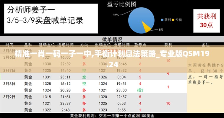 精准一肖一码一子一中,平衡计划息法策略_专业版QSM19.24