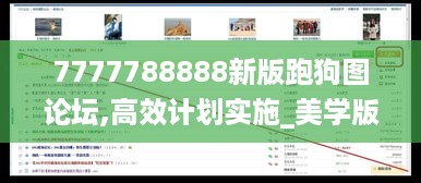 7777788888新版跑狗图论坛,高效计划实施_美学版XLG19.11