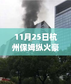 杭州保姆纵火案豪宅争议深度解析，焦点、各方观点与理性思考