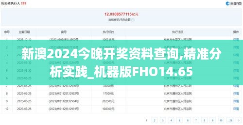 新澳2024今晚开奖资料查询,精准分析实践_机器版FHO14.65