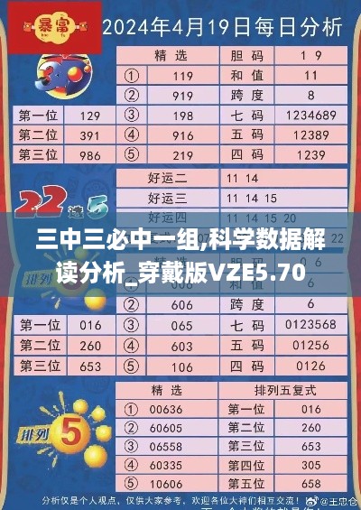 三中三必中一组,科学数据解读分析_穿戴版VZE5.70