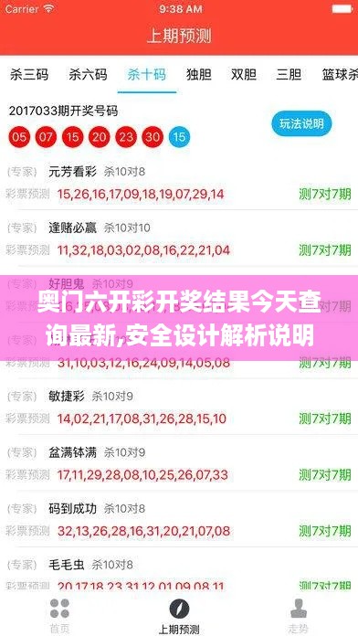 奥门六开彩开奖结果今天查询最新,安全设计解析说明法_教育版EEH5.42