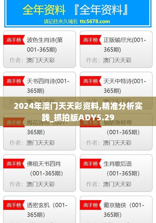 2024年澳门天天彩资料,精准分析实践_抓拍版ADY5.29