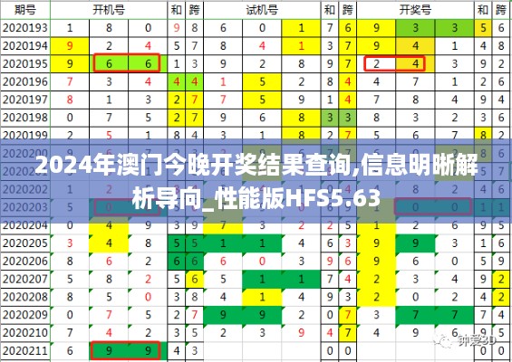 2024年澳门今晚开奖结果查询,信息明晰解析导向_性能版HFS5.63