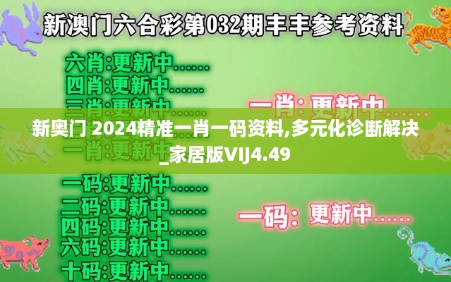 新奥门 2024精准一肖一码资料,多元化诊断解决_家居版VIJ4.49