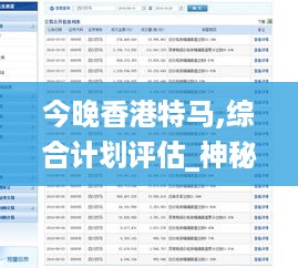 今晚香港特马,综合计划评估_神秘版XZM18.91
