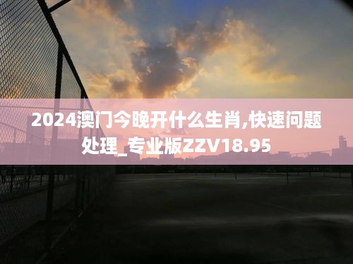 2024澳门今晚开什么生肖,快速问题处理_专业版ZZV18.95