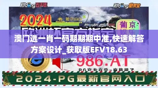 澳门选一肖一码期期期中准,快速解答方案设计_获取版EFV18.63