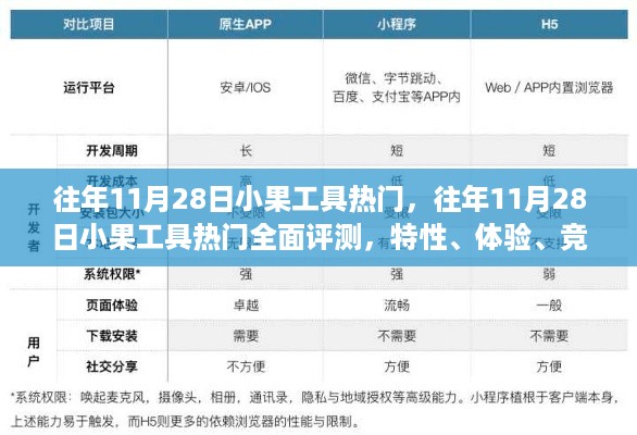 往年11月28日小果工具热门，全面评测、特性体验、竞品对比及用户群体深度解析