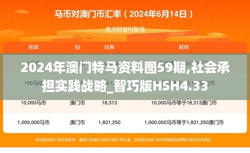 2024年澳门特马资料图59期,社会承担实践战略_智巧版HSH4.33